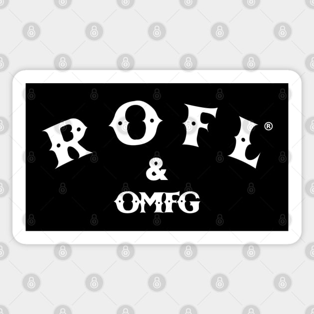 ROFL CBGB Sticker by Bommush Designs